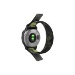 CaseOnn Garmin Instinct 3 – 50 mm, Solar, Tactical Edition Kordon Hasır Kumaş UltraFit Nylon Yedek Kayış Yeş