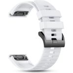 Caseonn Garmin Instinct 3 – 50 Mm, Solar, Tactical Edition Quick Fit Uyumlu Yedek Kordon Beyaz - Beyaz