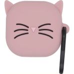 Caseonn Samsung Galaxy Buds 2 Pro Kılıf Karakter Figürlü Kedi Pembe - Pudra