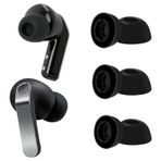 CaseOnn Samsung Galaxy Buds 3 Pro Uyumlu Yedek Silikon Kulaklık Ucu (3 Farklı Boy S/M/L) - Siyah [Galaxy Buds 3 Pro ile Uyumlu]