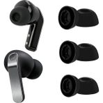 Caseonn Samsung Galaxy Buds 3 Pro Uyumlu Yedek Silikon Kulaklık Ucu (3 Farklı Boy S/m/l) - Siyah