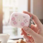 Caseonn Xiaomi Redmi Buds 8 Pro Kılıf Retro Gamepad Pembe