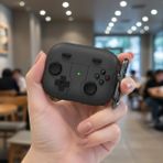 Caseonn Xiaomi Redmi Buds 8 Pro Kılıf Retro Gamepad Siyah