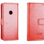 caseroxx Bookstyle Nokia 105 4G (2023) / 110 4G (2023) için kırmızı cep telefonu kılıfı – Kredi kartı bölmeli kapaklı kılıf, mıknatıslı kilit, stant fonksiyonu ve ekran ve gövde için çepeçevre koruma