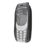 caseroxx Nokia 3310 (2017) 3G için kemer klipsli deri çanta siyah – gerçek deriden pencereli ve kemer klipsli sağlam cep telefonu kılıfı, iş, boş zaman, dış mekan ve güvenli taşıma için ideal