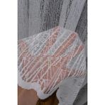 Caserta Home Pilesiz Cam Kırığı Spor Desenli Örme Tül Perde 400X200 - 400 x 200 cm - Ekru