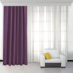 Caserta Home V20 Blackout Pilesiz Mor 425x260 cm Güneşlik Perde