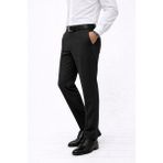 Caserta Regular Fit Likralı Erkek Kumaş Pantolon - 7558 - Siyah - 50