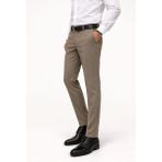 Caserta Regular Fit Likralı Erkek Kumaş Pantolon - 7558 - Sütlü Kahverengi - 54