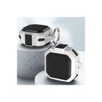 CaseStreet Samsung Galaxy Buds 2 Pro ile Uyumlu Kılıf, Tank Klipsli, Çift Renk Koruma, Beyaz