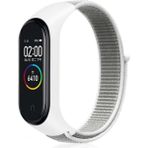 Casetify Mi Band 3 4 5 Uyumlu Hasır Bileklik Kordon - Gri - Beyaz
