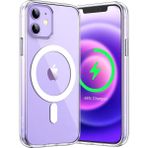 Caseworld Apple iPhone 12 Kapak Magsafe Kablosuz Şarj Destekli Şeffaf Kılıf