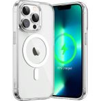 Caseworld Apple iPhone 13 Pro Kapak Magsafe Kablosuz Şarj Destekli Şeffaf Kılıf