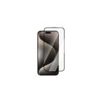 CaseWorld iPhone 14 Pro Max ile Uyumlu CaseWorld 0.25mm HD 3D Temperli Cam Ekran Koruyucu Uygulama Aparatlı Şeffaf