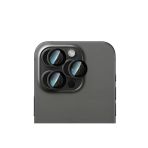 Caseworld İphone 15 Pro Max Caseworld Alloy Serisi Oleofobik Anti Reflective Kamera Lens Koruyucu Siyah