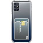 Caseworld Samsung Galaxy M31S Kapak Kamera Korumalı Kartlıklı Darbe Emici Özellikli Şeffaf Silikon Kılıf