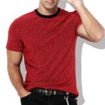 Casey Kevin Erkek tanga iç çamaşırı seksi dantelli G-String Bulge Pouch nefes alan külot, J4-kırmızı, XL