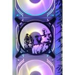 Caseybox Gta V Franklin 120X120 mm Siyah Çerçeveli Pc Aksesuarı, Masaüstü Bilgisayar Fan Kapağı