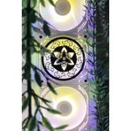 Caseybox Itachi Sharingan Eye 120X120MM Beyaz Çerçeveli Pc Aksesuarı Masaüstü Bilgisayar Fan Kapağı