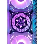 Caseybox Uchiha Sharingan Gözü 120x120mm Siyah Çerçeveli Pc Aksesuarı Masaüstü Bilgisayar Fan Kapağı