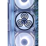 Caseybox Üçlü Sarmal 120X120 mm Beyaz Çerçeveli Pc Aksesuarı, Masaüstü Bilgisayar Ikili Fan Kapağı