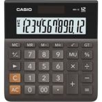 Casio 12 Hane Masa Üstü Hesap Makinesi Mh-12 - Yok - Siyah