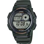Casio Ae-1000W-3Avdf Quartz Silikon Yeşil 10 Atm 44 Mm Erkek Kol Saati