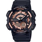 Casio Aeq-110W-1A3vdf Quartz Silikon Siyah 10 Atm 47 Mm Erkek Kol Saati