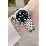 Casio CSISTE175 Kadranı Siyah Kordonu Metalik Renk Kadın Kol Saati