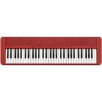 Casio CT-S1RD Casiotone piyano klavye, 61 vuruşa duyarlı tuşlu, kırmızı