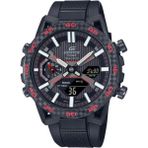 Casio ECB-2000PB-1ADF Edifice Erkek Kol Saati 10 ATM Suya Dayanıklı Siyah Silikon Kordonlu Kronometreli - Renkli