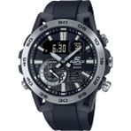 Casio Edifice Erkek Kol Saati 10 ATM Suya Dayanıklı Siyah Kasa ve Kordon ile Kronometre Fonksiyonu ECB-40P-1ADF