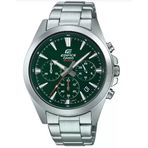 Casio Efv-630D-3Avudf Quartz Çelik Gri Yeşil Kadran 10 Atm 44 Mm Erkek Kol Saati