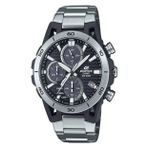 Casio EQS-960D-1AVUDF Edifice Solar Çelik Gri Siyah Kadran Erkek Kol Saati