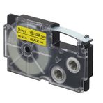 Casio EZ-LABEL Printer XR-9YW1 Schriftband kendinden yapışkanlı 9 mm x 8,0 M Sarı üstüne siyah