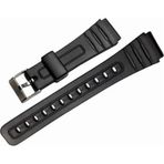 Casio F-91W Uyumlu 19mm Siyah Silikon Saat Kordonu – Metal Tokalı Kauçuk Görünümlü Saat Kordonu ⌚