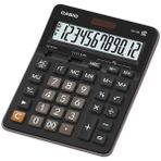 Casio GX-12B 12 Haneli Cep Hesap Makinesi TR Menşeli Kullanım Kolaylığı Sağlar - Yok - Siyah