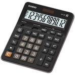 Casio GX-12B Büyük Boy Siyah Masaüstü Hesap Makinesi 12 Haneli Ekonomik Ekran Tipi