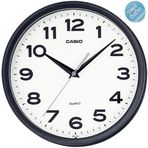 Casio IQ-151-1DF Plastik Kasa Siyah Renkli 25 cm Çaplı Modern Quartz Saniye Mekanizmalı Duvar Saati
