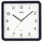 Casio IQ-152-1DF Plastik Kasa Siyah Renkli 25 cm Çaplı Modern Quartz Saniye Mekanizmalı Duvar Saati