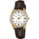Casio Kadın Kol Saati LTP-V005GL-7AUDF Altın Renkli Yuvarlak Kasa 28 mm Deri Kordon