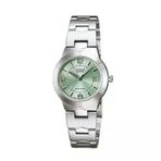Casio Ltp-1241D-3Adf Quartz Çelik Gri Yeşil Kadran 25 Mm Kadın Kol Saati