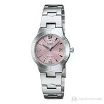 Casio Ltp-1241D-4Adf Quartz Çelik Gri Pembe Kadran 25 Mm Kadın Kol Saati