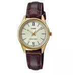 Casio Ltp-V005gl-9Budf Quartz Deri Kahverengi 28 Mm Kadın Kol Saati