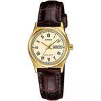 Casio Ltp-V006gl-9Budf Quartz Deri Kahverengi 25 Mm Kadın Kol Saati