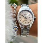 Casio Marka Çelik Kordon Gümüş Renk, Takvimli Kadın Kol Saati + Bileklik
