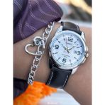 Casio Marka Full Çelik Kasa, Deri Kordon ACI KAHVE Renk Lüx Bayan Kol Saati + Bileklik