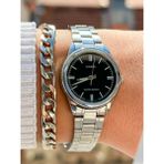 Casio Marka Full Çelik Kasa, Kordon Gümüş Renk, Lüx Bayan Kol Saati + Bileklik