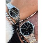 Casio Marka Lüx Full Çelik Sevgili , Çift Kol Saatleri + Bileklik Hediyeli (Gümüş)