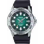 Casio Mtd-140-3Avdf Quartz Silikon Siyah Yeşil Kadran 10 Atm 44 Mm Erkek Kol Saati